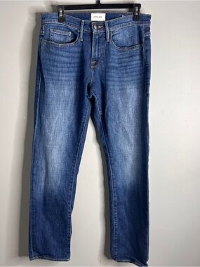 Frame Denim Men's Freetown Straight Jeans L'Homme Slim Fit Jeans Size 30